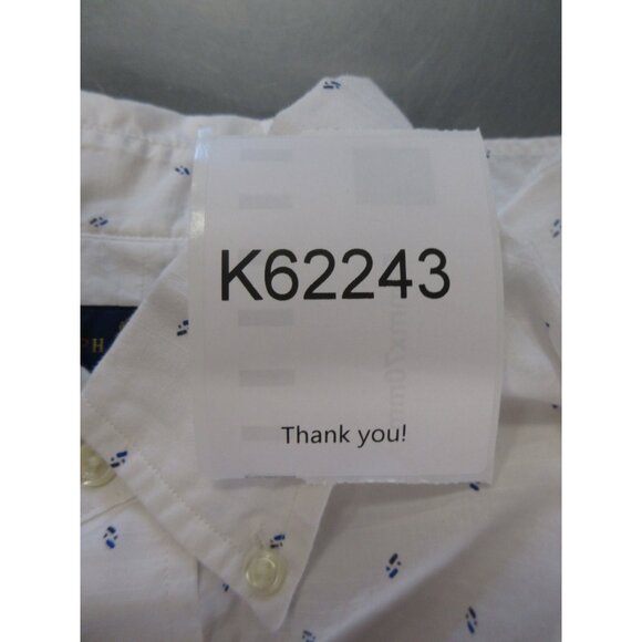 Ralph Lauren Shirt Medium Button Down Micro Geometric Preppy Woven - Picture 11 of 11